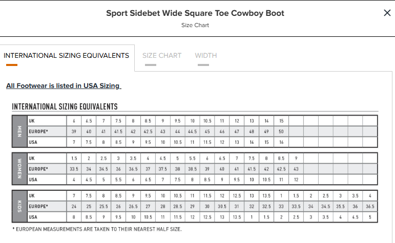 Ariat Mens sport Sidebet Wide Square Toe Boot - 10080413