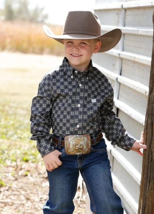 Cinch Boys Button Down L/S Shirt - MTW7060427