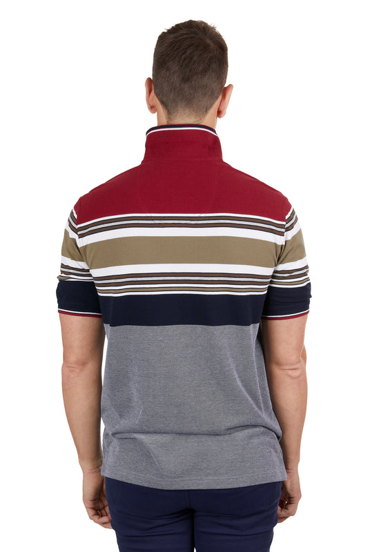 Thomas Cook Mens Ethan S/S Polo - Navy/Red