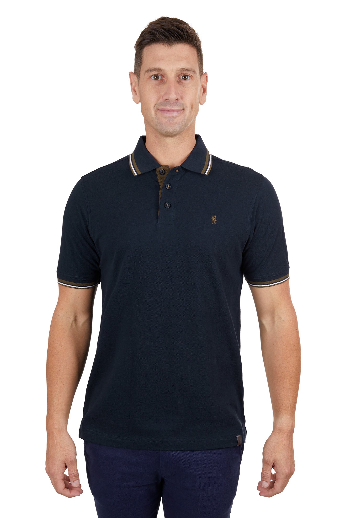 Thomas Cook Mens Logan Tailored S/S Polo - Navy
