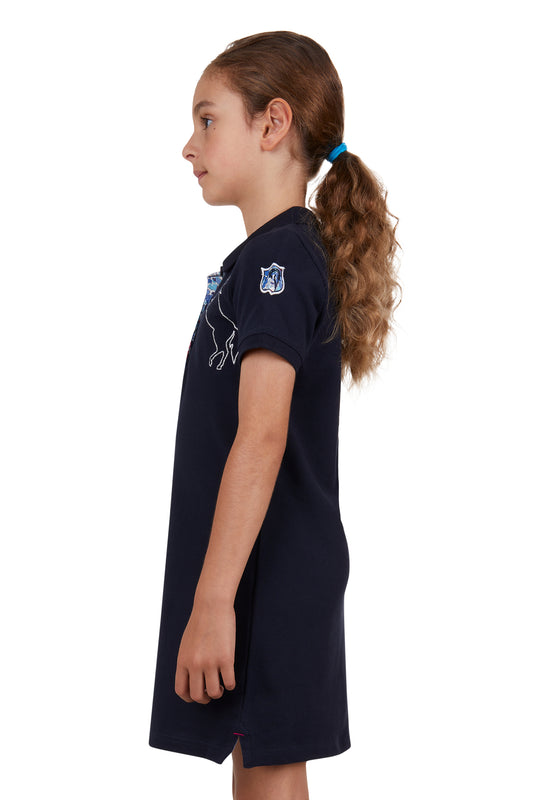Thomas Cook Girls Short Sleeve Polo Dress - Navy