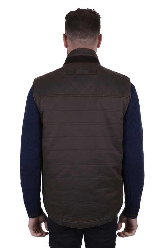 Thomas Cook Mens Keiran Faux Oilskin Vest - ON SALE