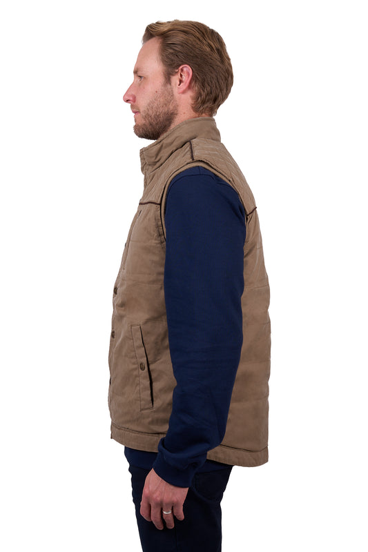 Thomas Cook Mens Stan Faux Oilskin Vest - ON SALE