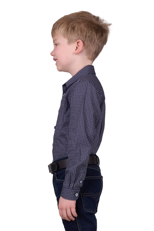 Thomas Cook Boys Arlo Print 1 Pocket L/S Shirt