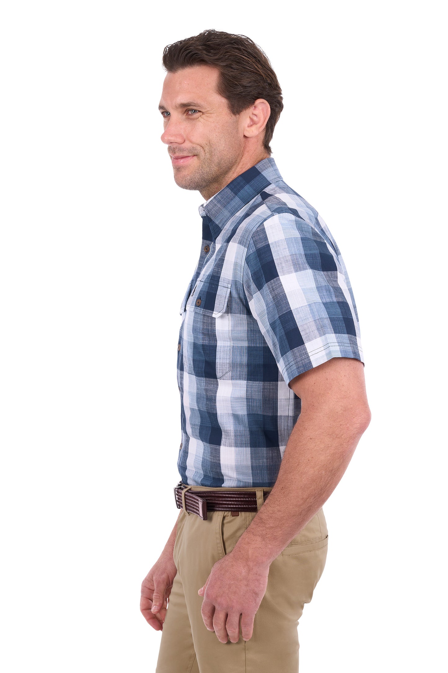 Thomas Cook Mens Oscar Check 2-Pocket S/S Shirt - T6S1110042