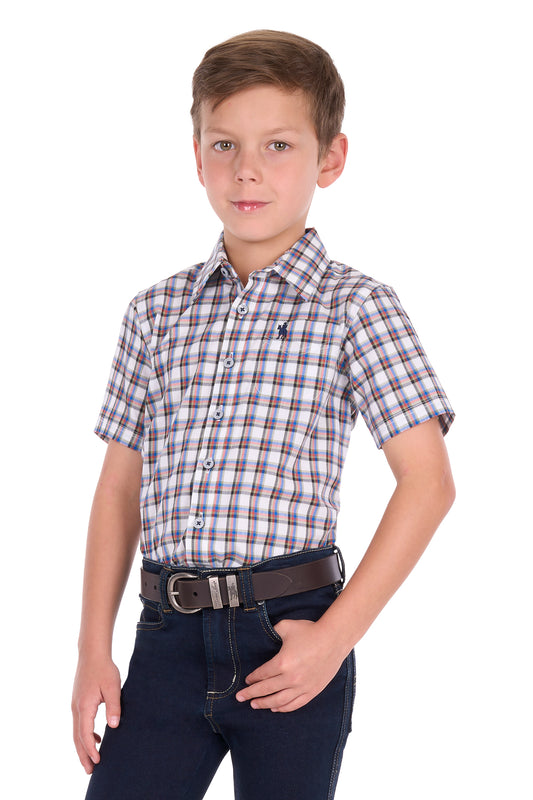 Thomas Cook Boys Arlo Check 1 Pocket S/S Shirt - T6S3137044