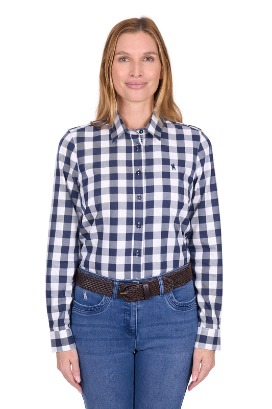 Thomas Cook Ladies Tamara L/S Shirt - Navy/White - T6W2110145