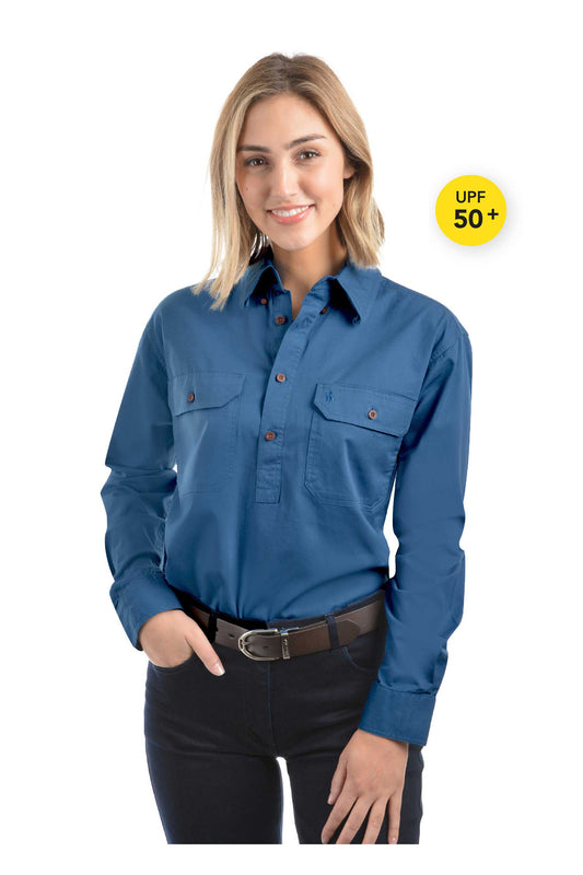 Thomas Cook Light Drill 1/2 Plkt L/S Shirt - TCP1126005