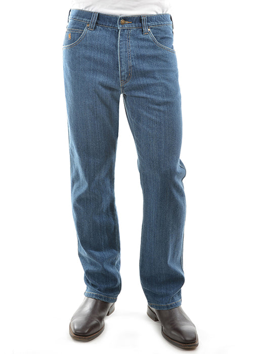 Thomas Cook Mens Stretch Mid Regular Jean - TCP1232381 - Stone Wash