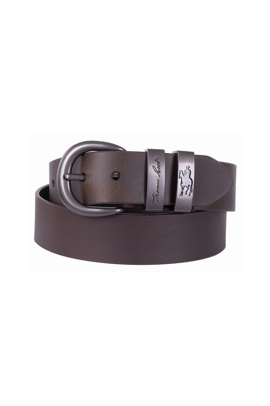 Thomas Cook Gunmetal Twin Keeper Belt - TCP1942BEL 443