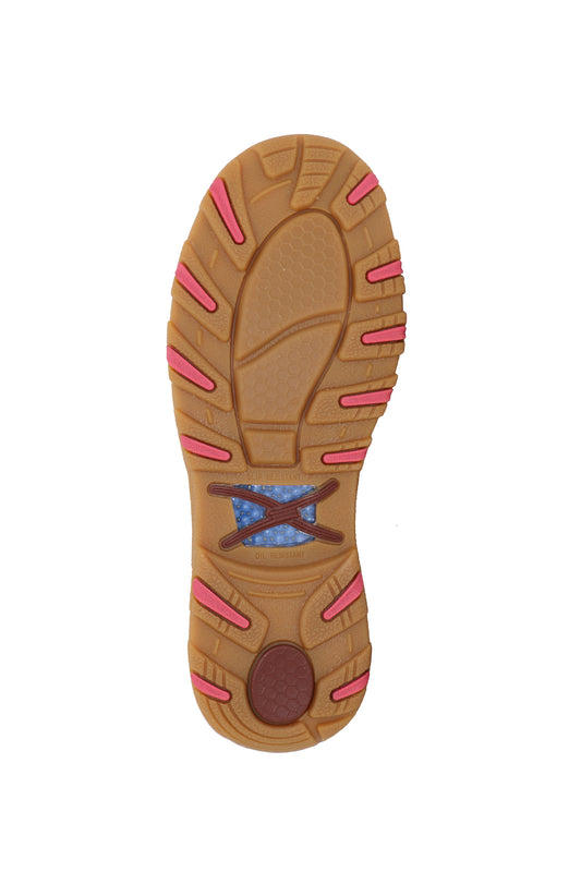 Twisted X Ladies Pink Stitch Moc Slip On - TCWXC0055