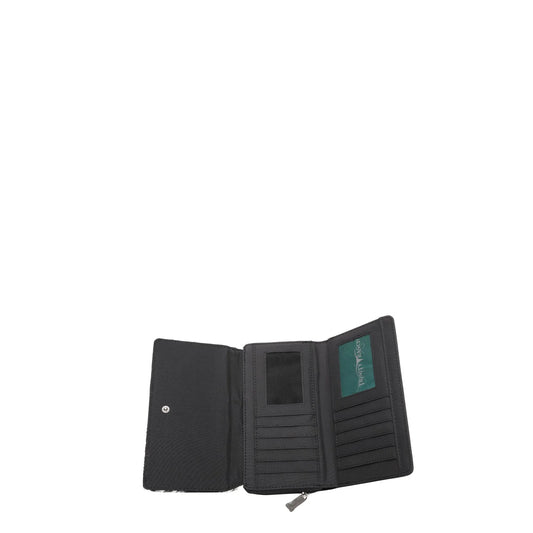 Trinity Ranch Hair-On Cowhide Wallet - Turquoise - TR146W010