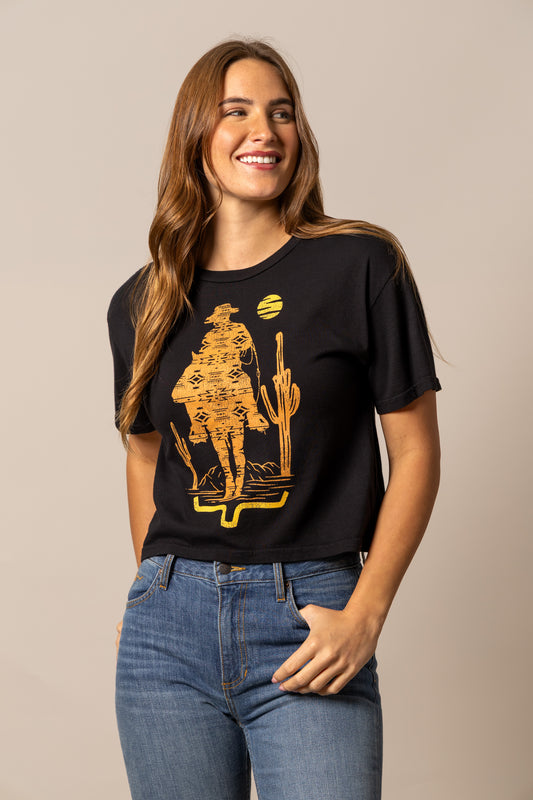 Kimes Ranch Ladies The Road Tee Shirt - Black