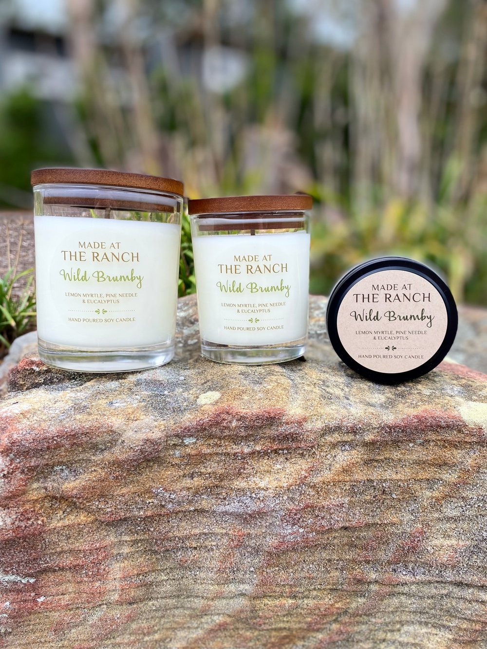 Made At The Ranch Soy Candle Medium with Box - Wild Brumby