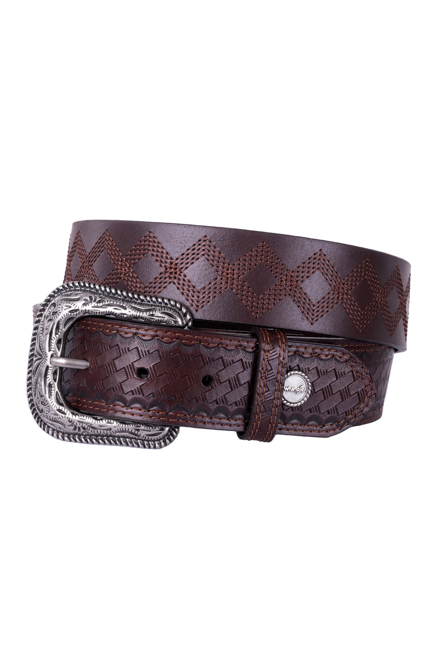 Wrangler Kaden Belt - Dark Tan