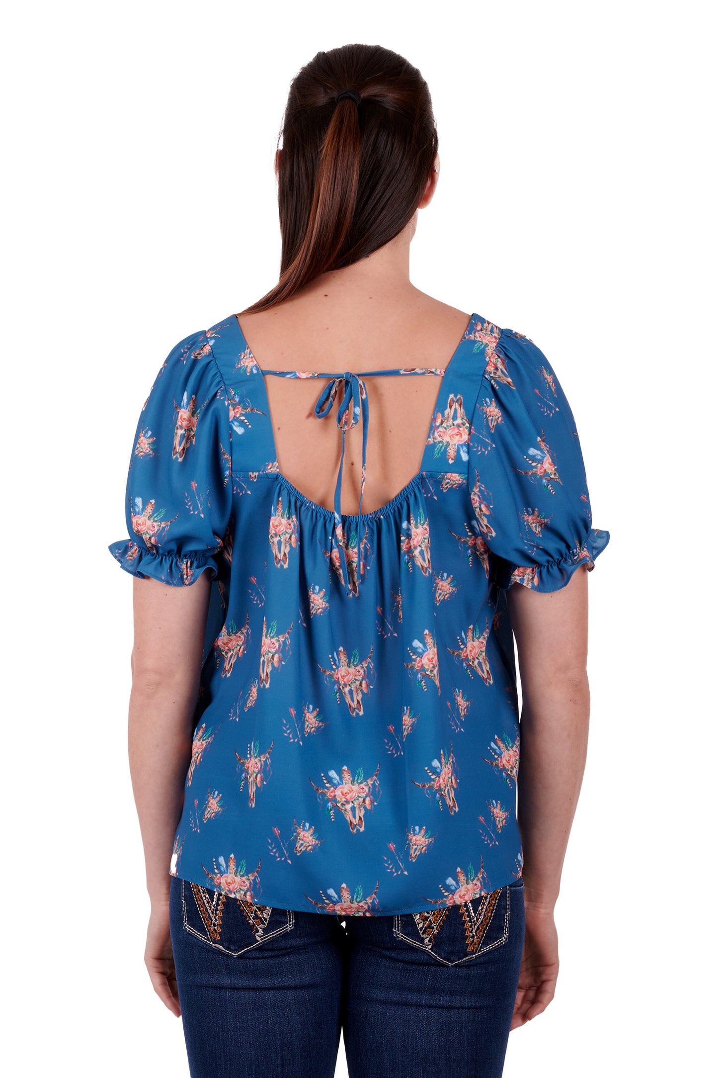 Wrangler Ladies Suzette S/S Blouse - X3S2507595