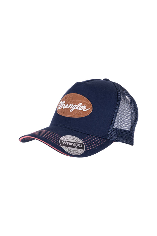 Wrangler Cher High Profile Ponytail Trucker Cap - Navy - X3S2945CAP