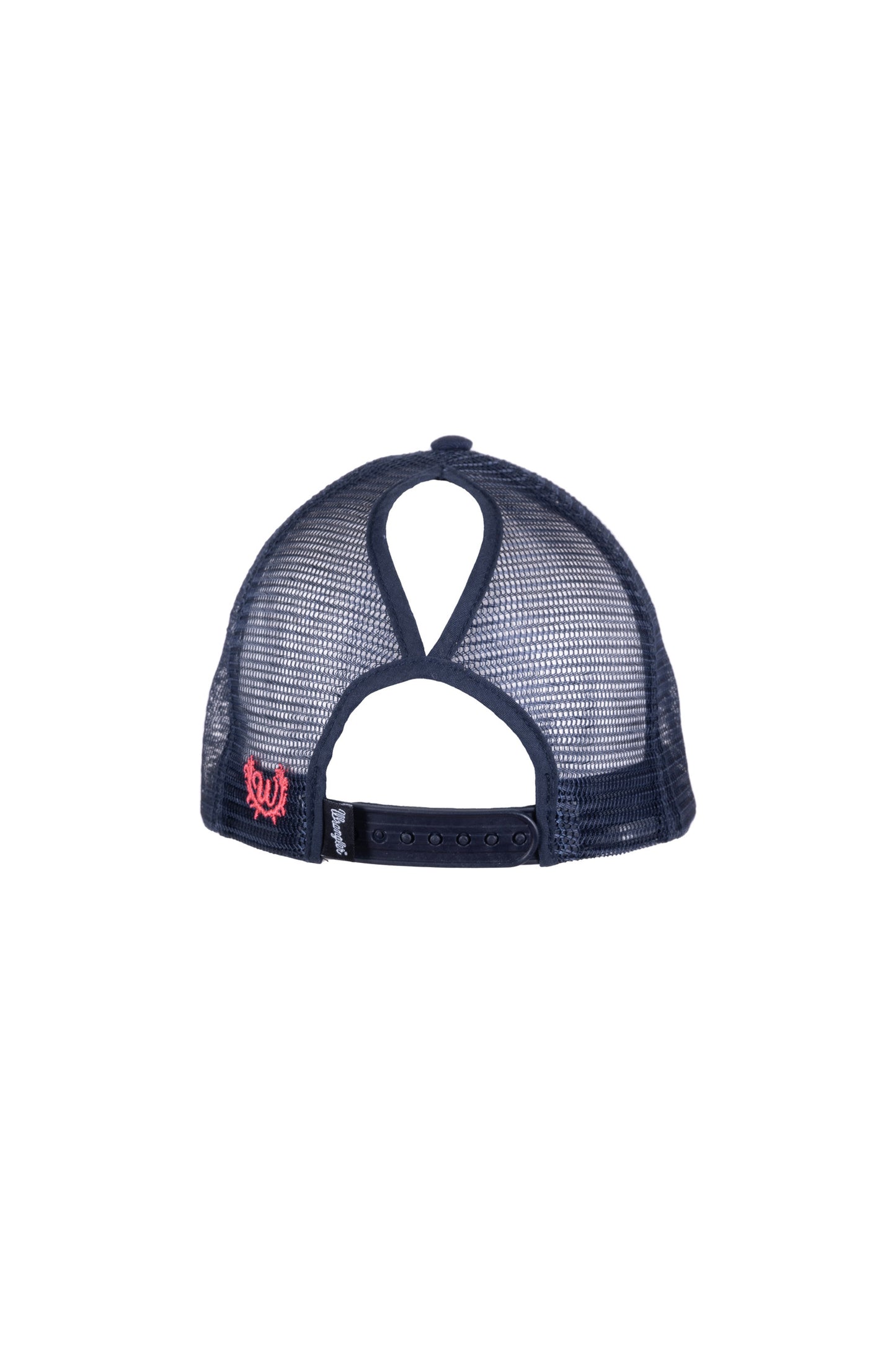 Wrangler Cher High Profile Ponytail Trucker Cap - Navy - X3S2945CAP