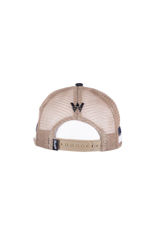 Wrangler Kids Rodeo Trucker Cap - Black/Tan - X3S3958CAP