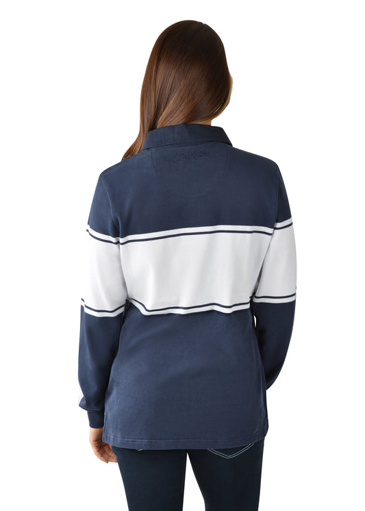 Wrangler USA Ladies Feather Rugby - ON SALE