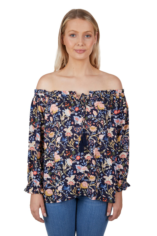 Wrangler Ladies Cassidy S/S Blouse - X4S2523199