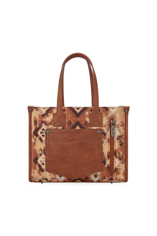 Wrangler Aztec Crossbody Tote Bag - Tan - X4S2971BAG - ON SALE