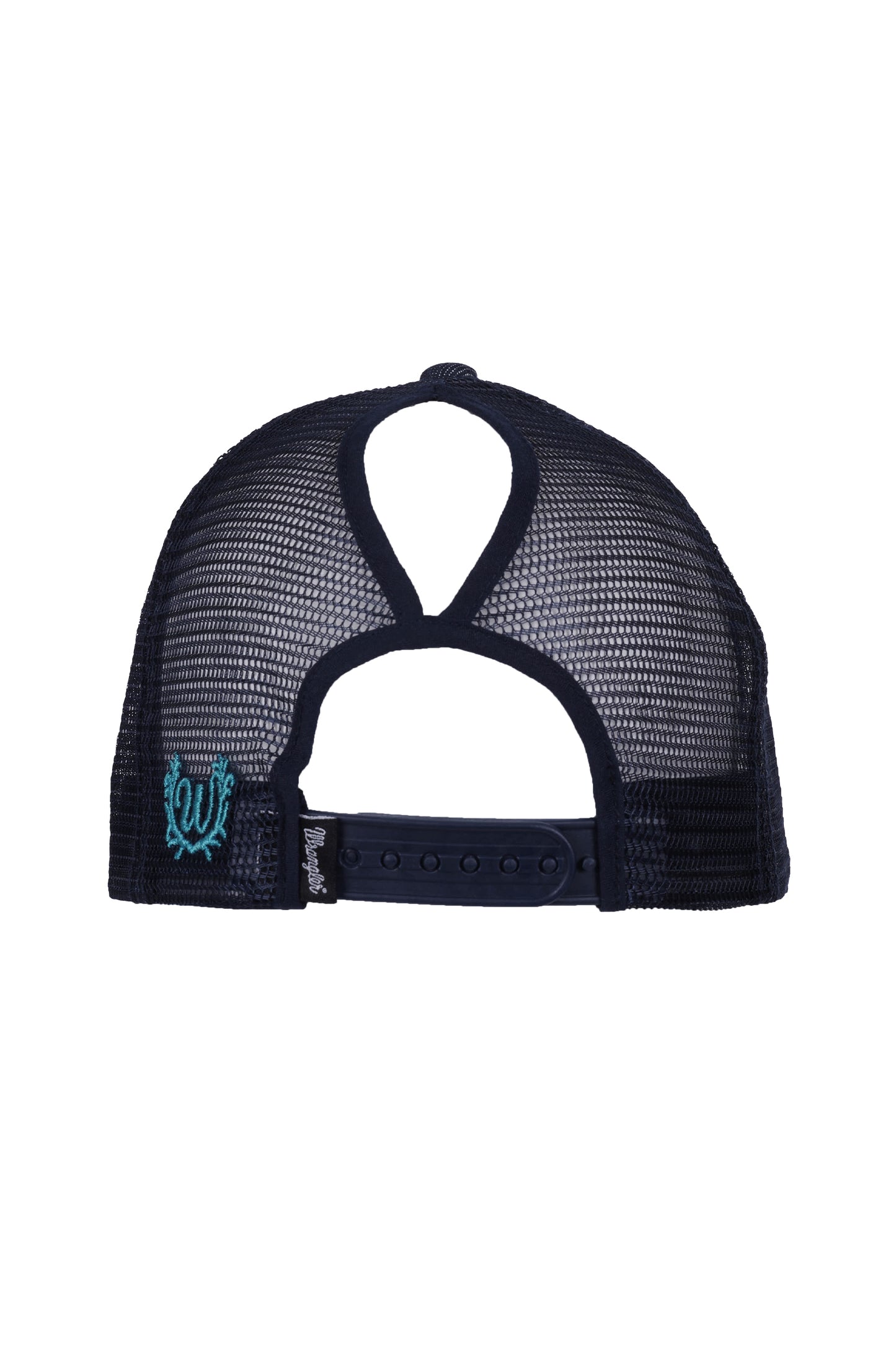 Wrangler Nat High Profile Ponytail Trucker Cap - Navy - X4W2994CAP