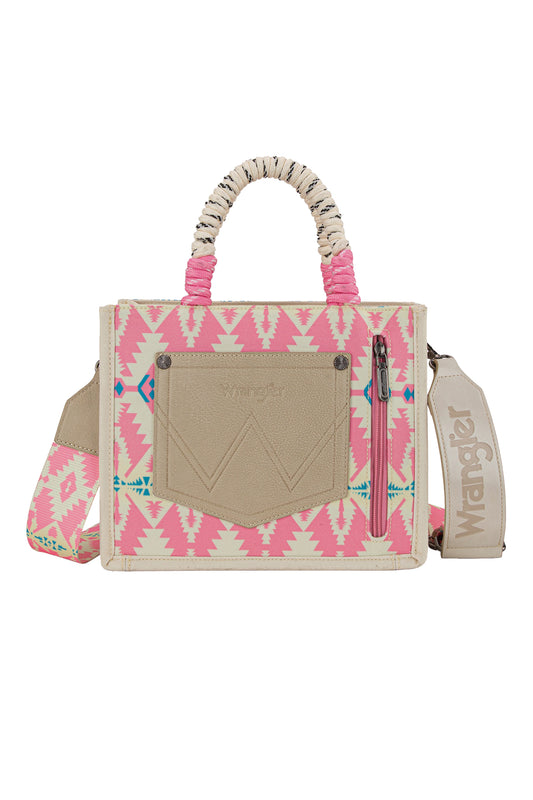 Wrangler Southwestern Rope Handle Bag - X5S2901BAG - Pink