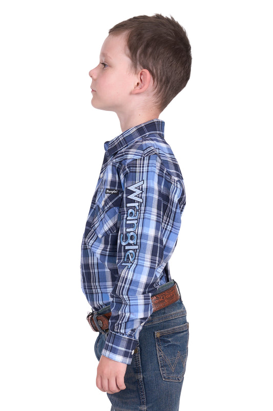 Wrangler Boys Billy L/S Logo Shirt