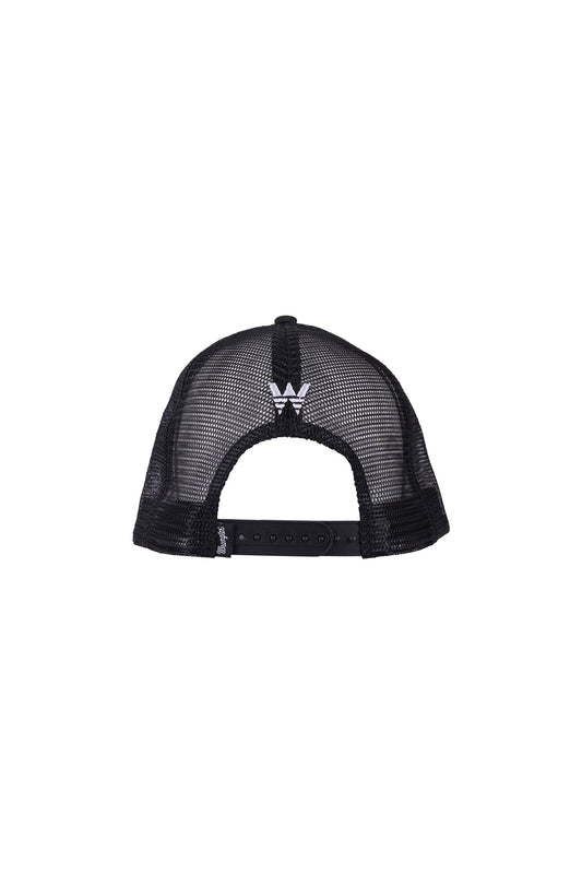 Wrangler Ben High Profile Trucker Cap - Charcoal and Marle