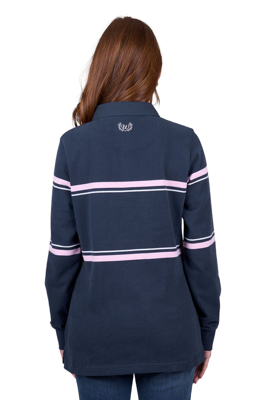 Wrangler Ladies Daisy Stripe Rugby - ON SALE