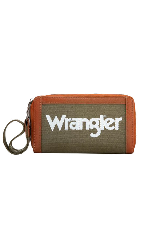 Wrangler Canvas Iconic Logo Wallet - Khaki - X5W2986WLT