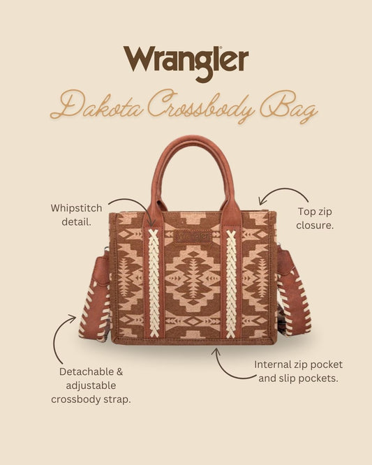 Wrangler Dakota Crossbody Bag - Tan - X5W2988BAG