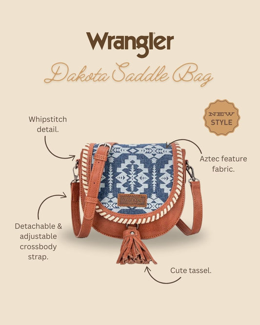 Wrangler Dakota Saddle Bag - Denim - X5W2990BAG