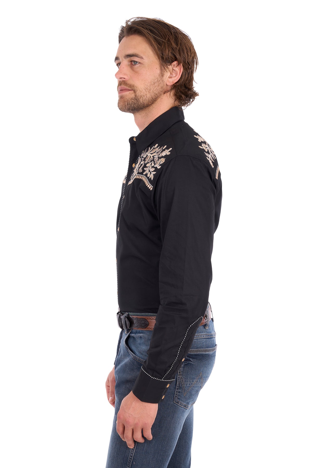 Wrangler Mens Anthony Embroidered L/S Shirt - X6S1113674