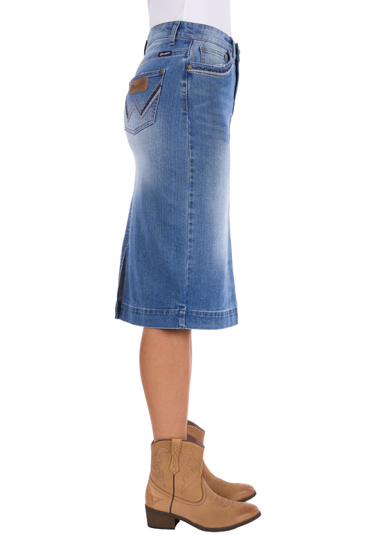 Wrangler Ladies Emmie Denim Skirt - X6S2410724