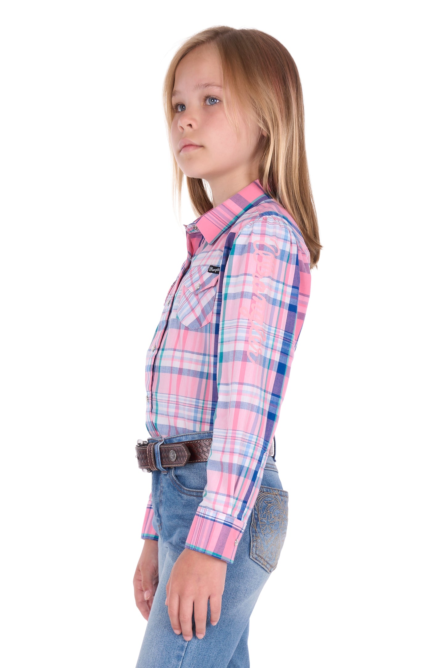 Wrangler Girls Kiara Logo L/S Shirt - X6S5129603