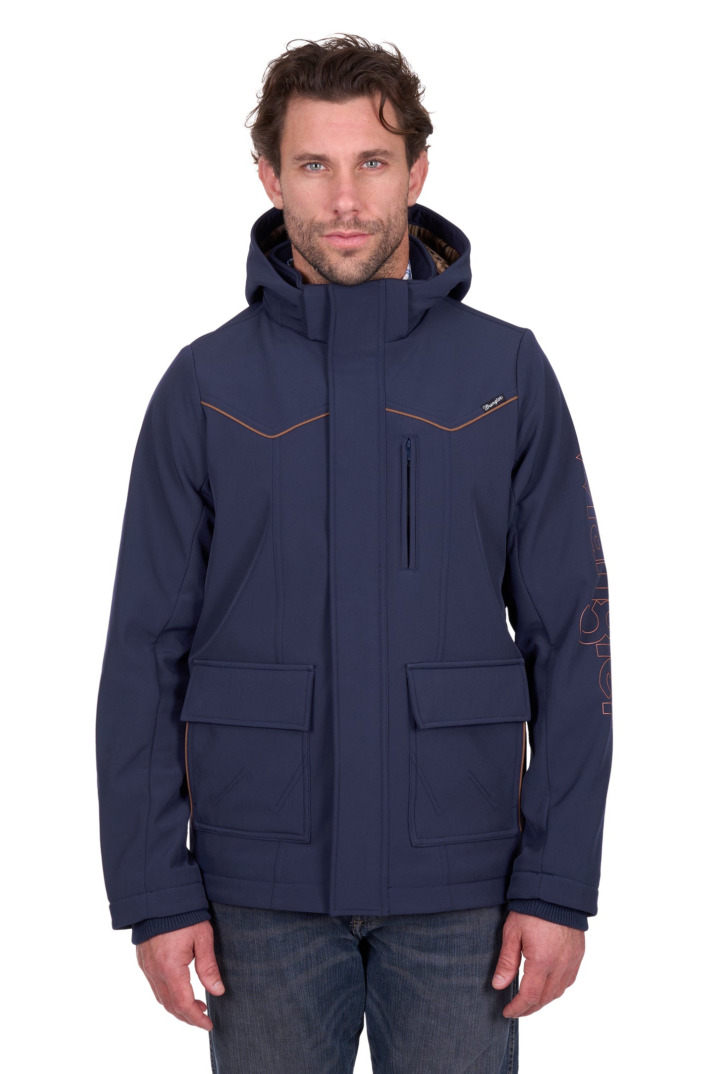 Wrangler Mens Cade Logo Softshell Jacket - X6W1773262