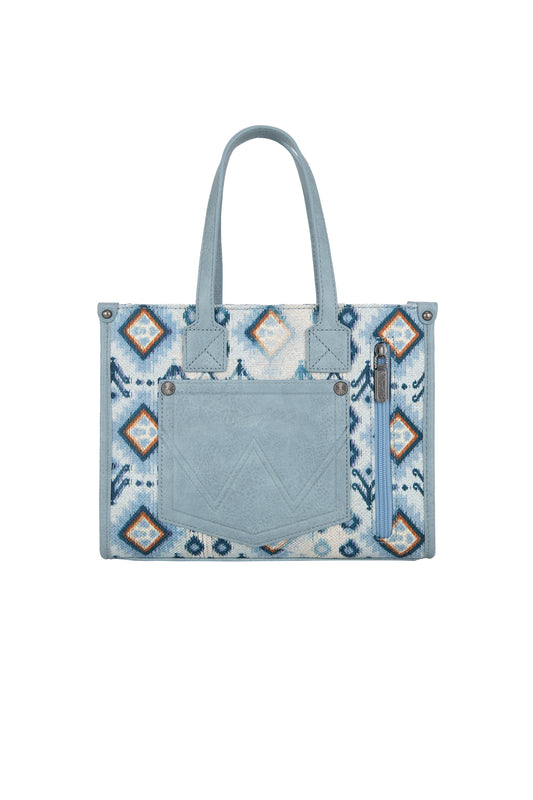Wrangler Aztec Crossbody Tote Bag - X6W4918BAG - Light Blue