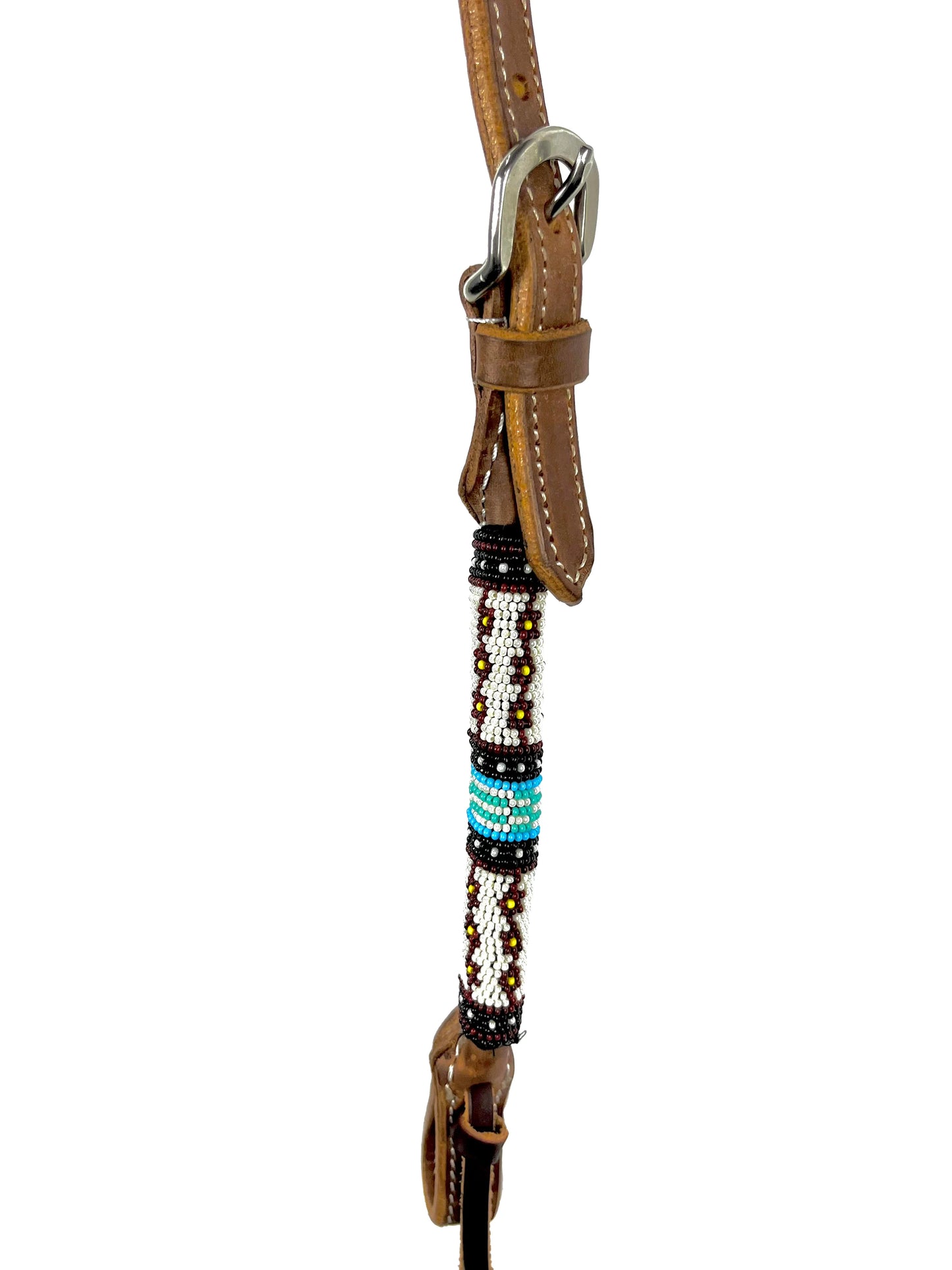 Ezy Ride Bridle One Ear with Blue Beaded Accent - NE-AC-141