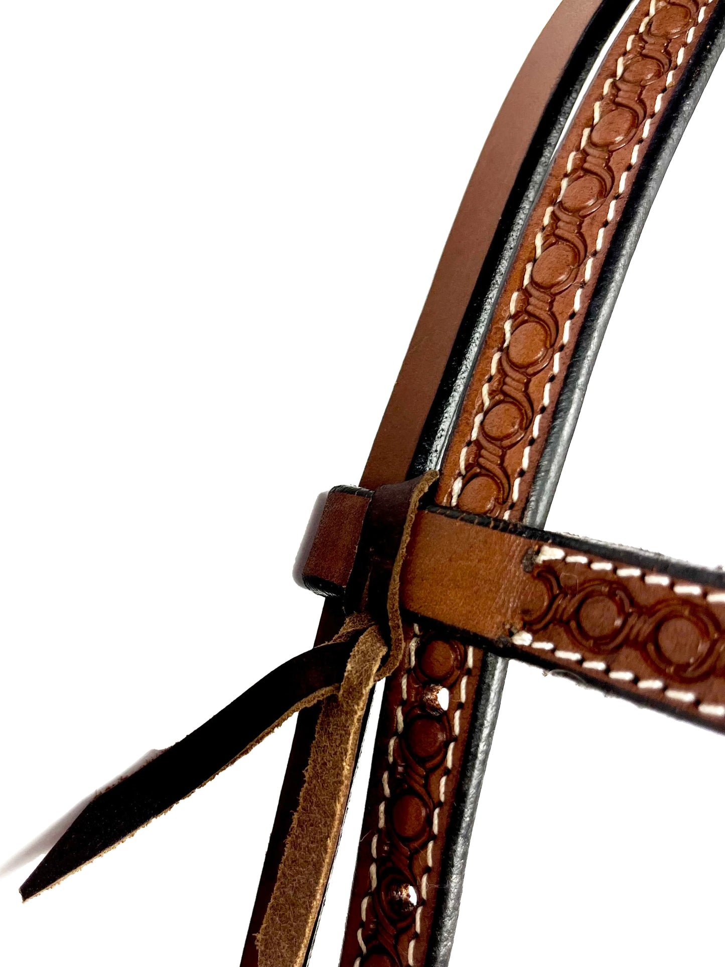 Ezy Ride Bridle Brow with Stamping - Chestnut - NE-AE-107CH