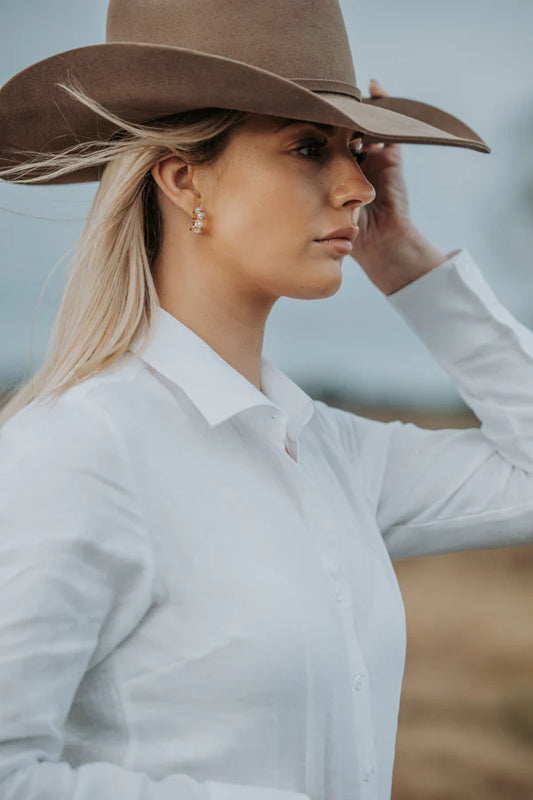 Lime & Soda Arabella White L/S Shirt