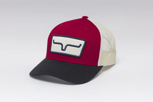 Kims Ranch The Cutter Trucker Hat - Red/Navy