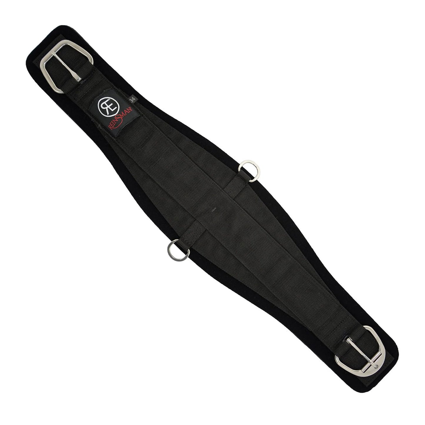 Reinsman Roper Neoprene Cinch Black - 36" - CYRE9600BK-36