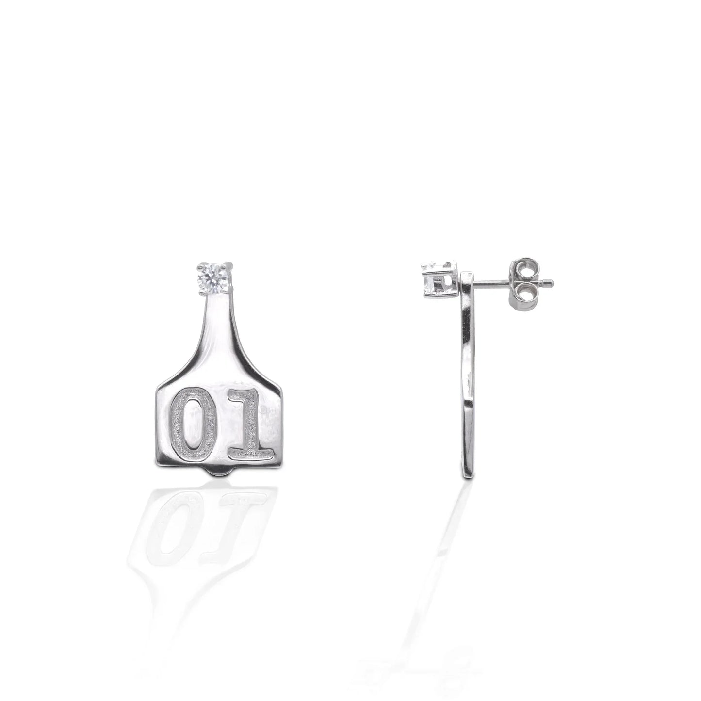Kelly Herd Earrings Eartag Jacket - Sterling Silver