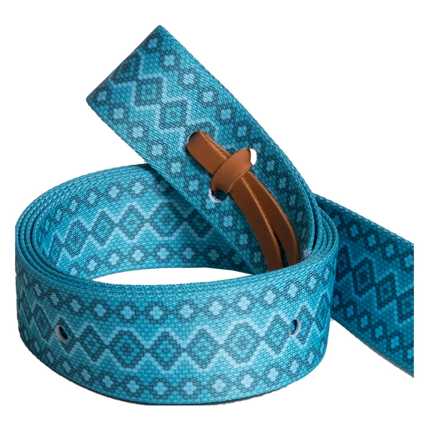 Ezy Ride Latigo Pattern Nylon Nearside Turquoise Snake - GTMU9038-6V
