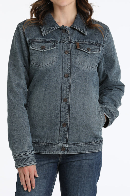 Cinch Ladies Reversible Trucker Jacket - Indigo/Brown - MAJ9906001
