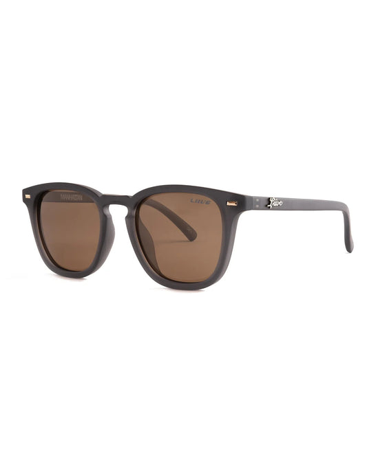 Liive Vision Polarised Sunglasses - Manhatton - Matt Xtal Smoke