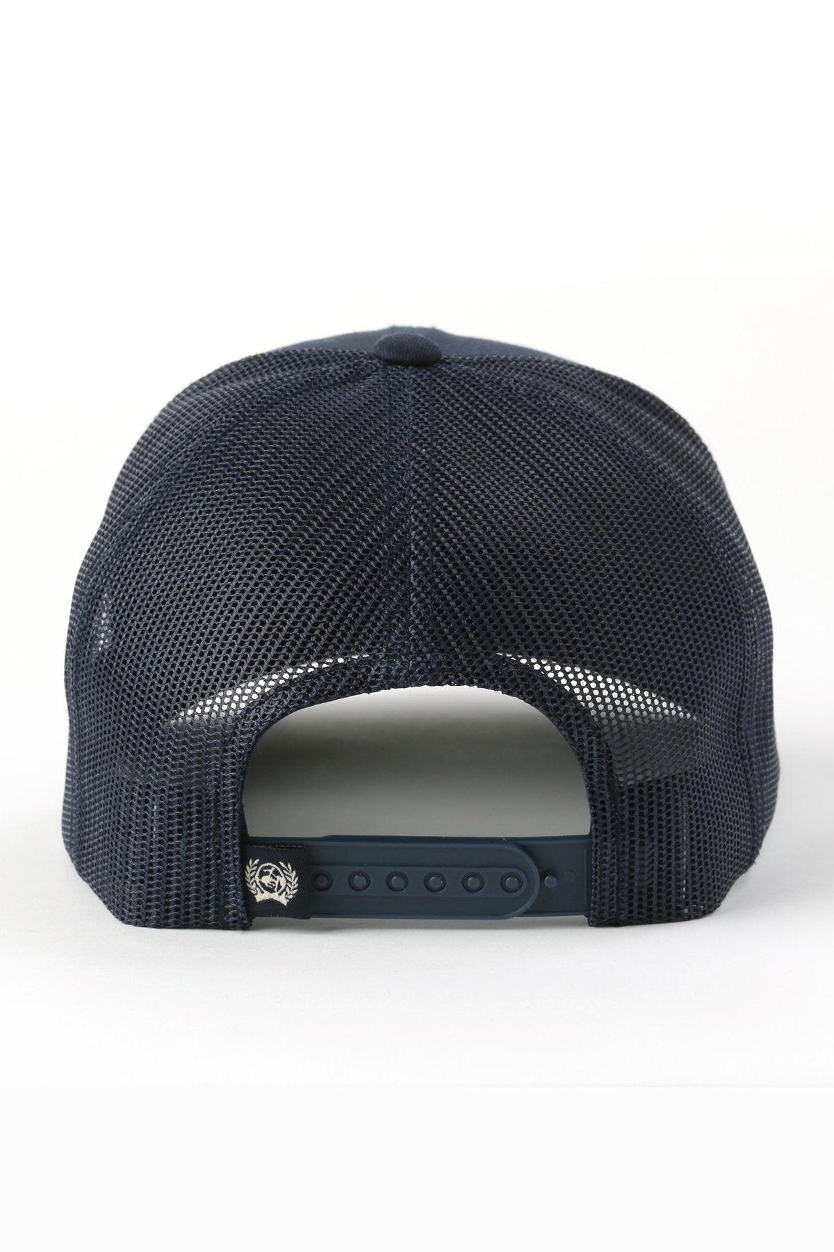 Cinch Mens Leather Patch Cap - Navy - MCC0660637