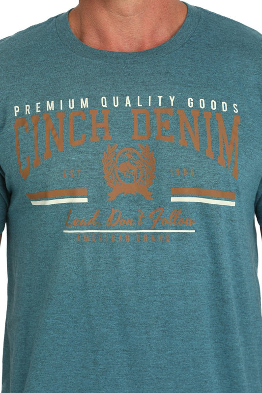 Cinch Mens Denim Tee Shirt - MTT1690676